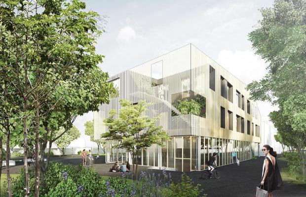 Skole med bæredygtig tilbygning